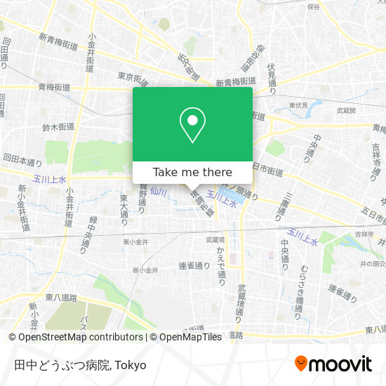 田中どうぶつ病院 map