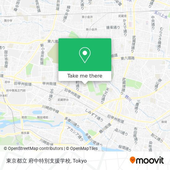 東京都立 府中特別支援学校 map