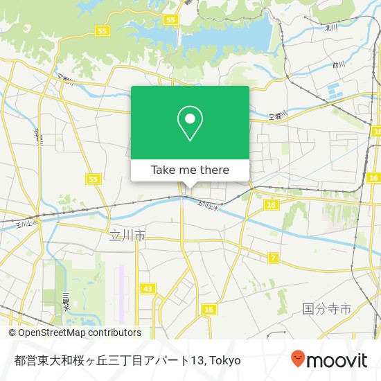 都営東大和桜ヶ丘三丁目アパート13 map
