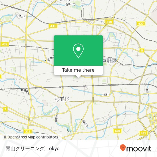 青山クリーニング map