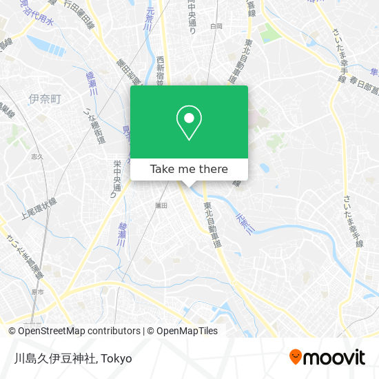 川島久伊豆神社 map