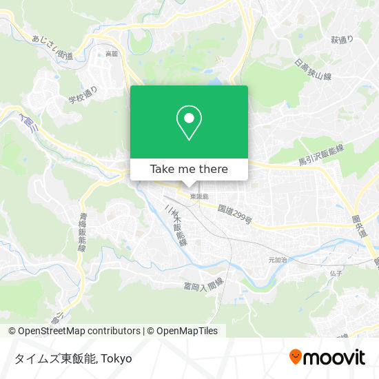 タイムズ東飯能 map