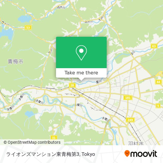 ライオンズマンション東青梅第3 map