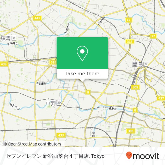 セブンイレブン 新宿西落合４丁目店 map