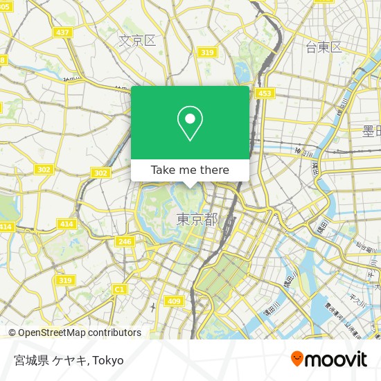 宮城県 ケヤキ map