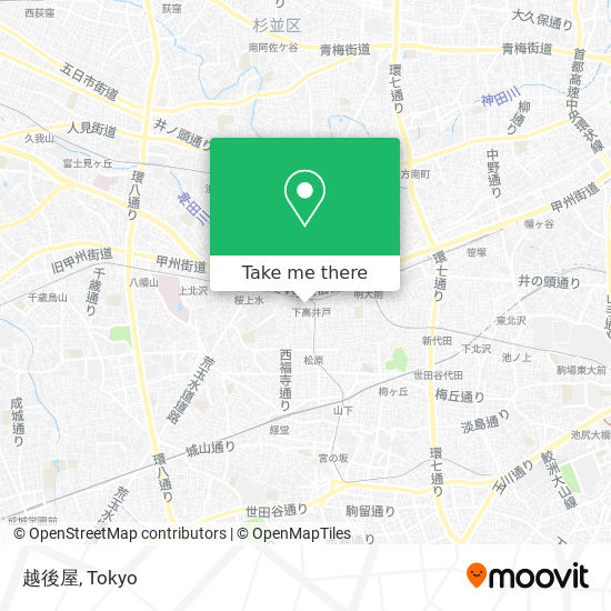 How To Get To 越後屋 In 世田谷区 By Bus Moovit