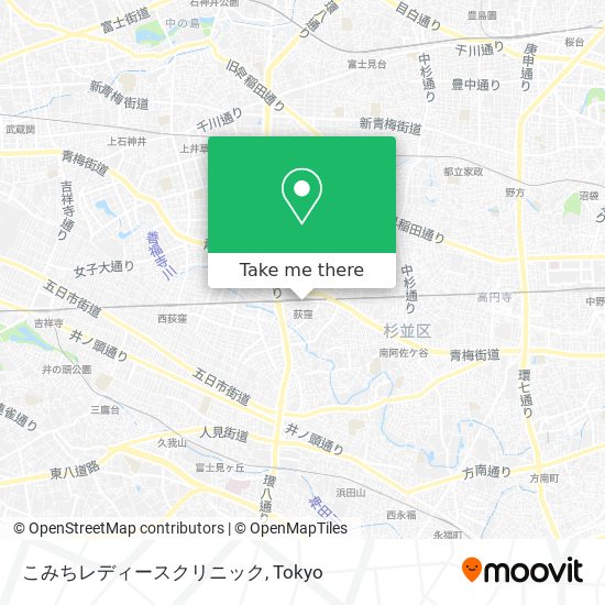 こみちレディースクリニック map