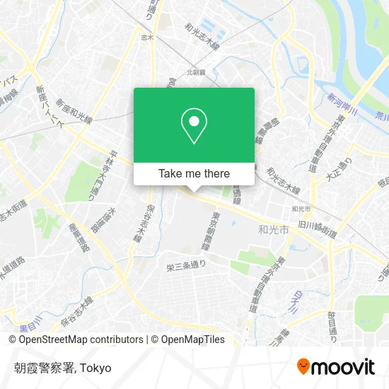朝霞警察署 map