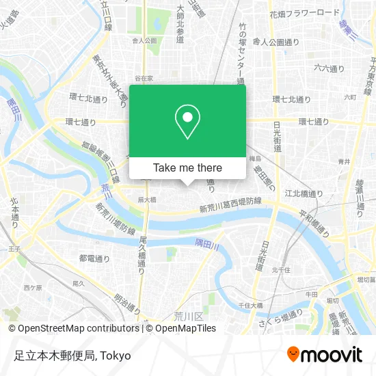 足立本木郵便局 map