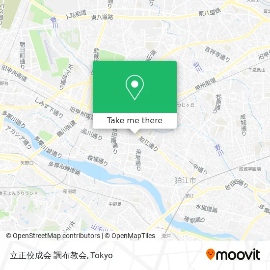 立正佼成会 調布教会 map