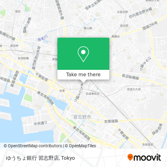 ゆうちょ銀行 習志野店 map