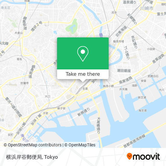 横浜岸谷郵便局 map