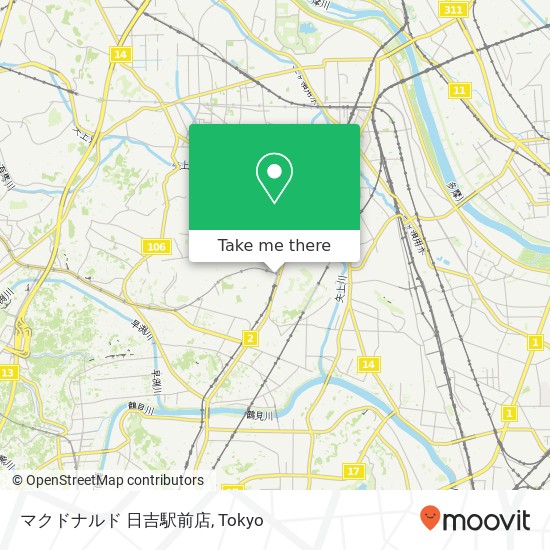 マクドナルド 日吉駅前店 map