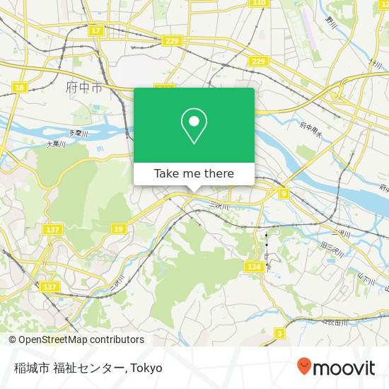 稲城市 福祉センター map