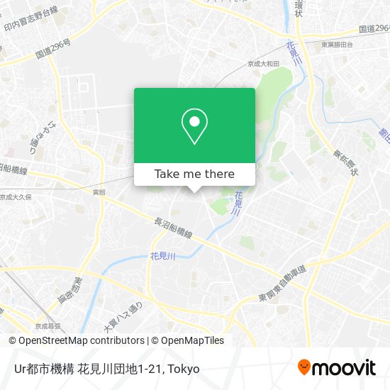 Ur都市機構 花見川団地1-21 map