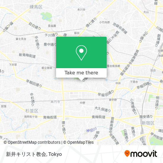 新井キリスト教会 map