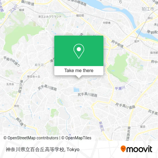 神奈川県立百合丘高等学校 map