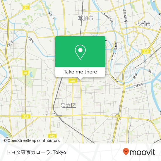 トヨタ東京カローラ map