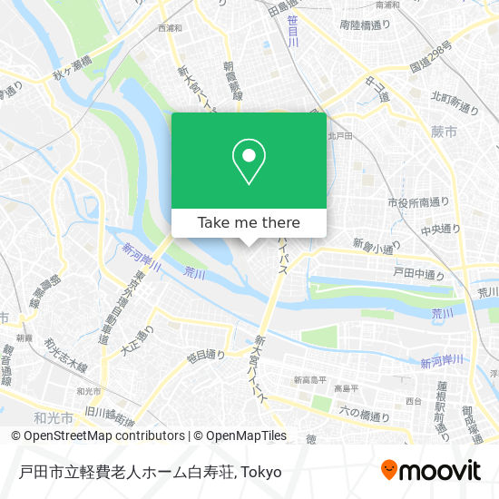 戸田市立軽費老人ホーム白寿荘 map