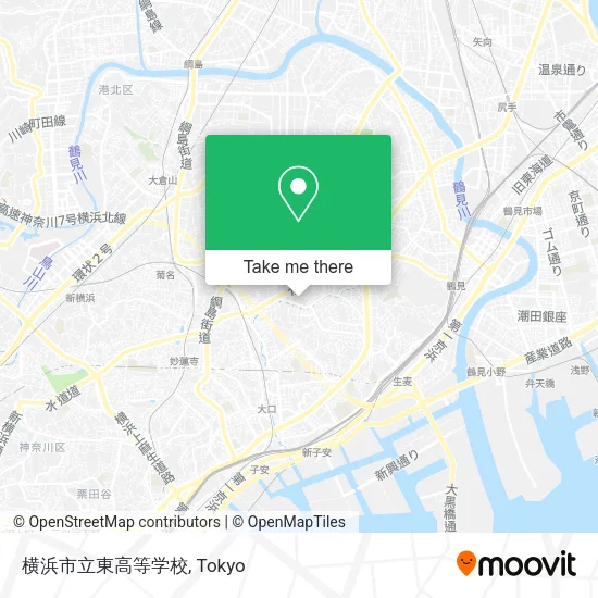 横浜市立東高等学校 map