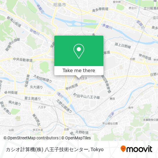 カシオ計算機(株) 八王子技術センター map