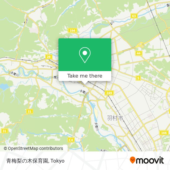 青梅梨の木保育園 map