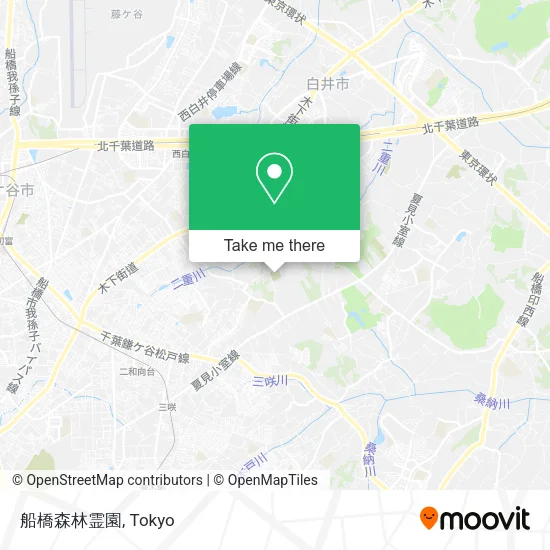 船橋森林霊園 map