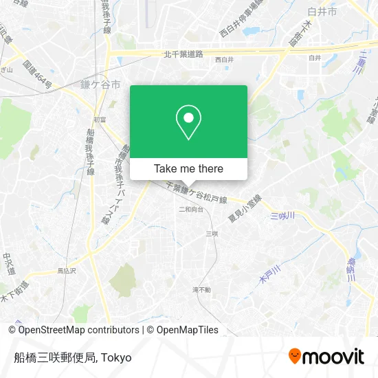 船橋三咲郵便局 map