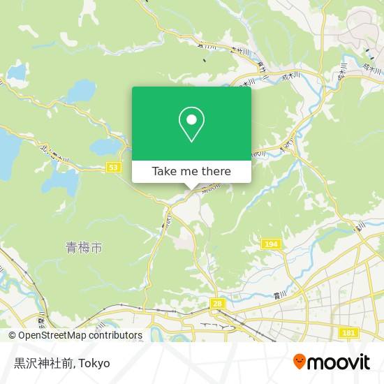 黒沢神社前 map