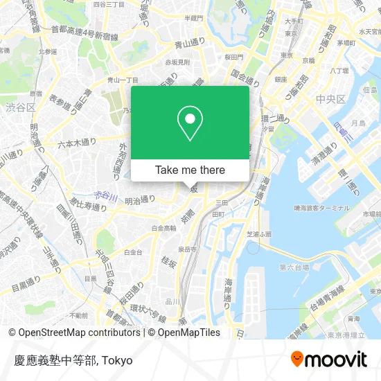 慶應義塾中等部 map