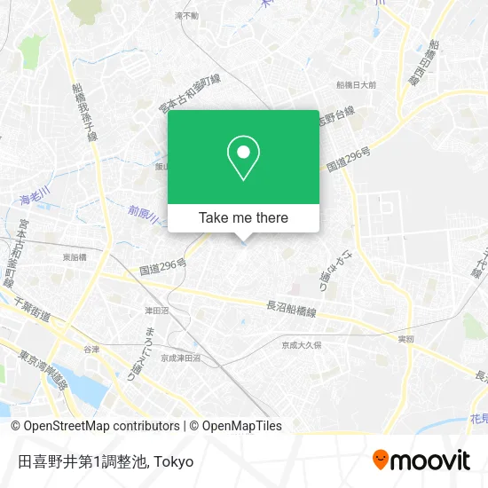 田喜野井第1調整池 map