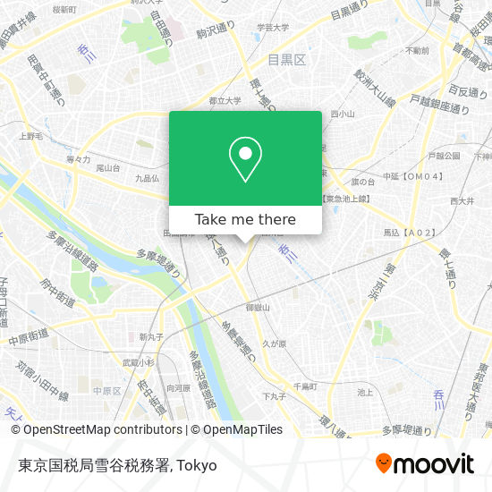 東京国税局雪谷税務署 map