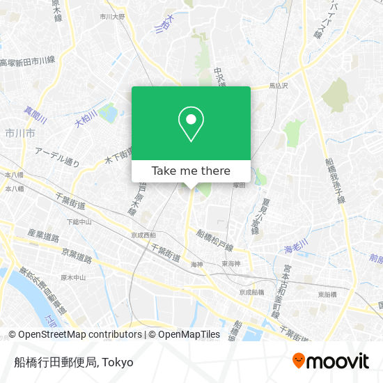 船橋行田郵便局 map