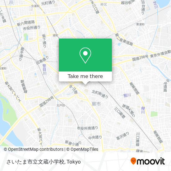 さいたま市立文蔵小学校 map
