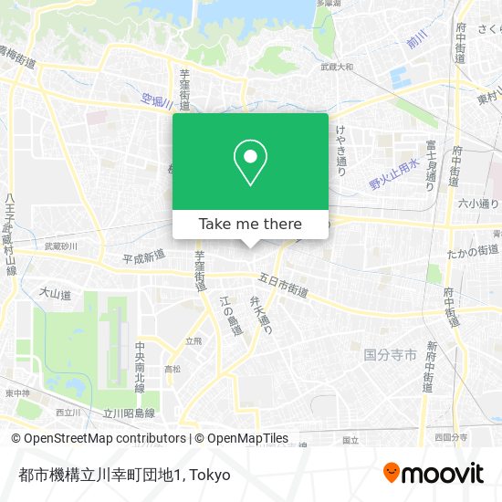 都市機構立川幸町団地1 map