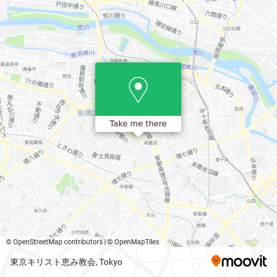 東京キリスト恵み教会 map