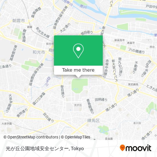 光が丘公園地域安全センター map