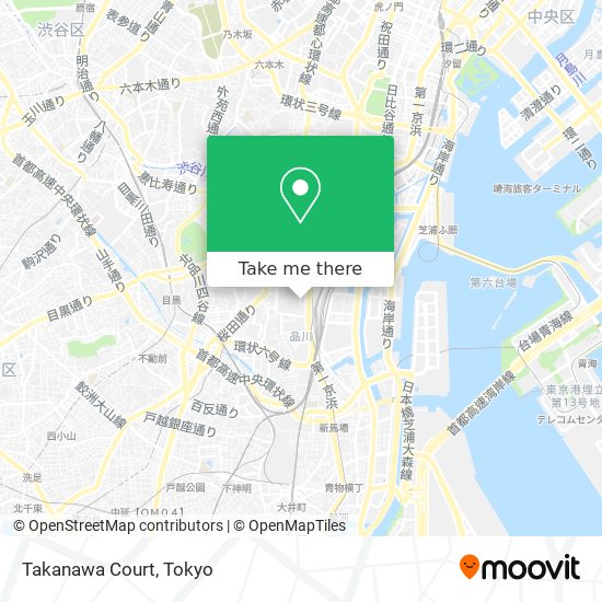 Takanawa Court map