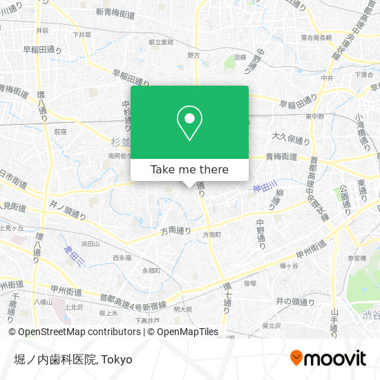 堀ノ内歯科医院 map