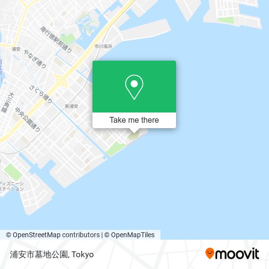 浦安市墓地公園 map