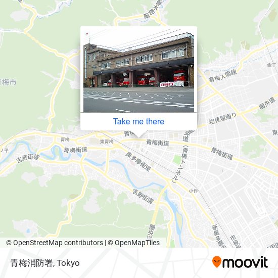 青梅消防署 map