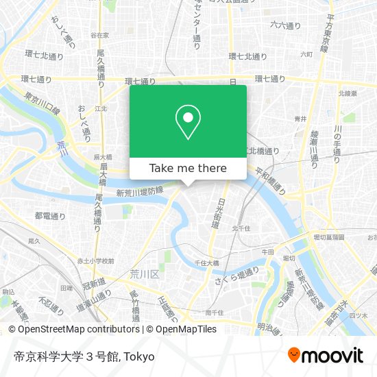 帝京科学大学３号館 map