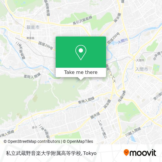 私立武蔵野音楽大学附属高等学校 map