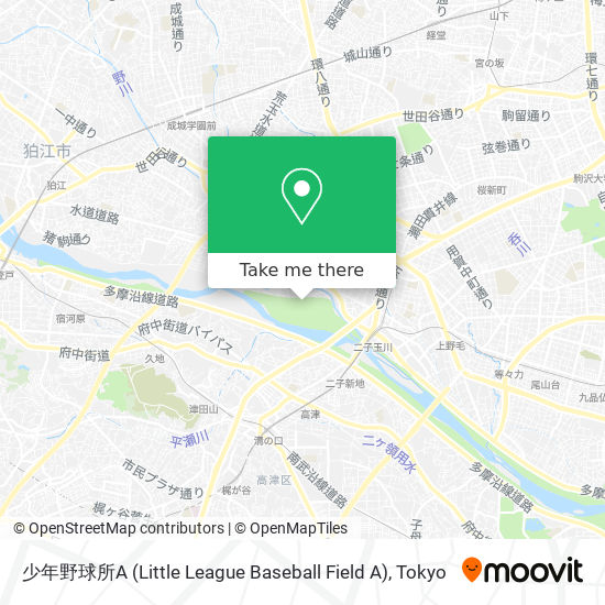 少年野球所A (Little League Baseball Field A) map