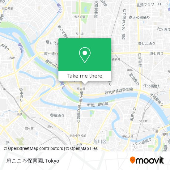 扇こころ保育園 map