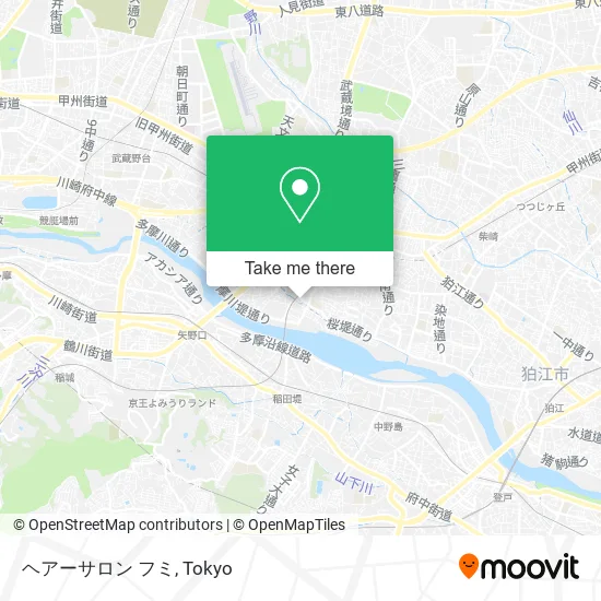 ヘアーサロン フミ map
