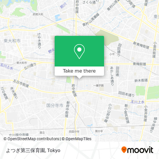 よつぎ第三保育園 map