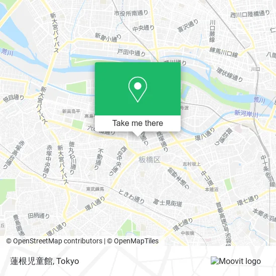 蓮根児童館 map