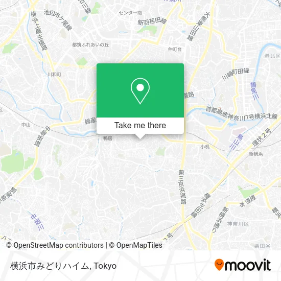 横浜市みどりハイム map