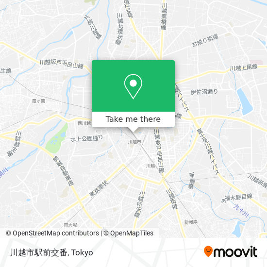 川越市駅前交番 map